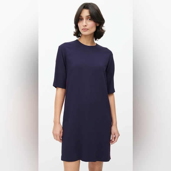 Gucci Navy & Red Stripe Shift Dress | Medium - Picture 3 of 8